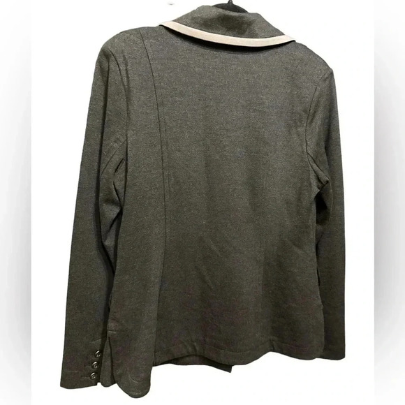 Cabi Ponte Crew Blazer Jacket Dark Gray Size M - Picture 6 of 12